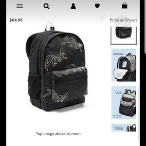 Vs Pink Backpack with gems